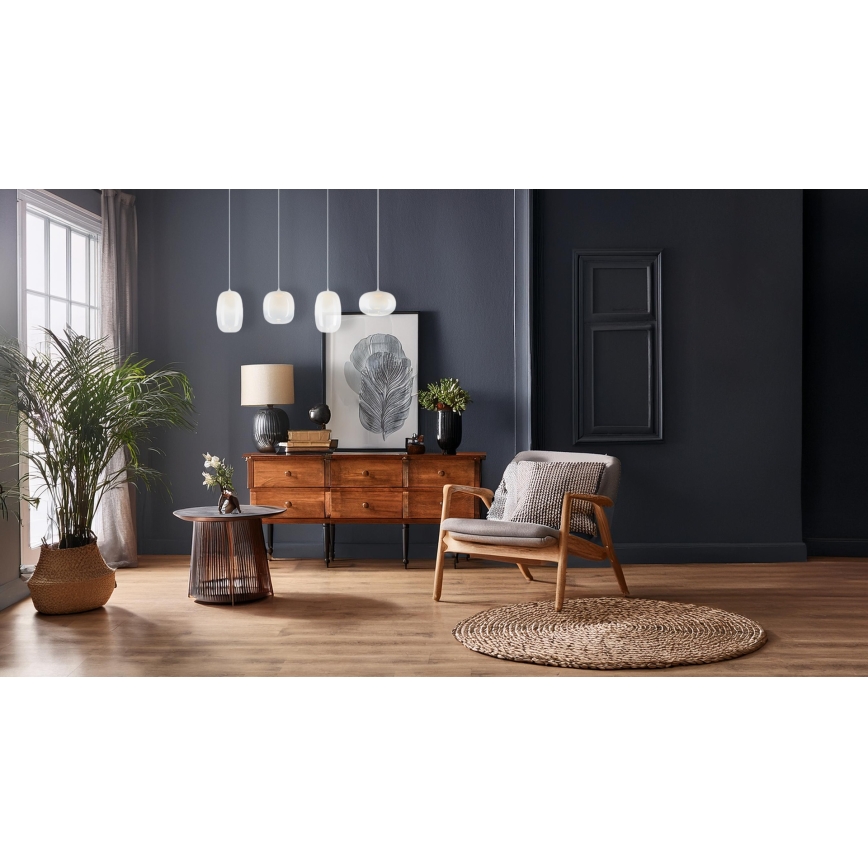 Lámpara LED colgante VASO LED/15W/230V blanco