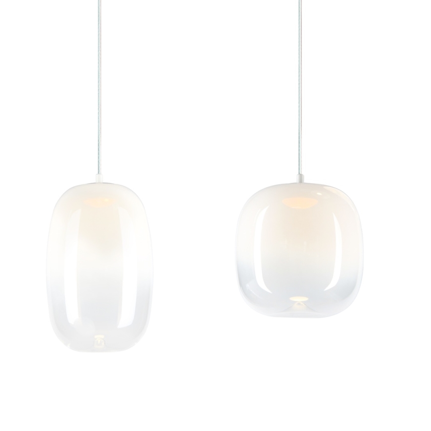 Lámpara LED colgante VASO LED/15W/230V blanco