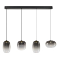 Lámpara LED colgante VASO LED/15W/230V negro/ahumado
