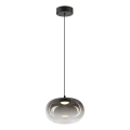 Lámpara LED colgante VASO LED/4W/230V diá. 18 cm negro/ahumado