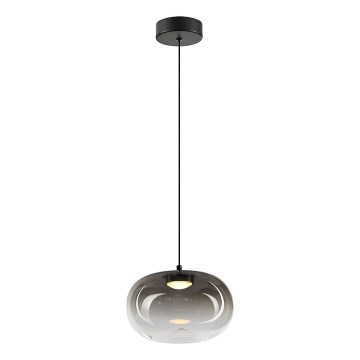 Lámpara LED colgante VASO LED/4W/230V diá. 18 cm negro/ahumado