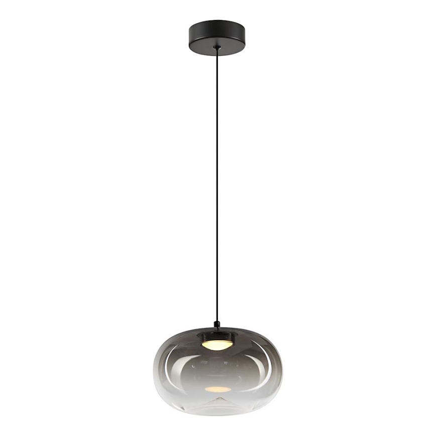 Lámpara LED colgante VASO LED/4W/230V diá. 18 cm negro/ahumado