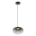 Lámpara LED colgante VASO LED/4W/230V diá. 18 cm negro/ahumado