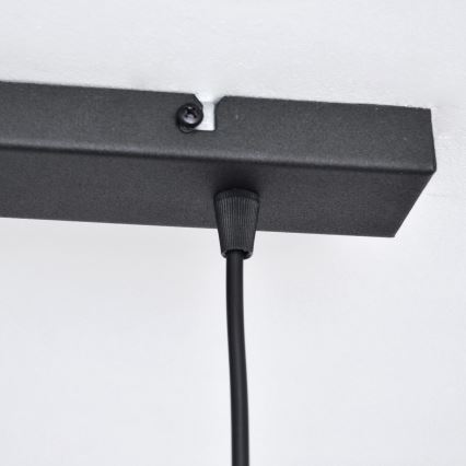 Lámpara LED colgante VOLTA 2xE27/15W/230V negro/dorado