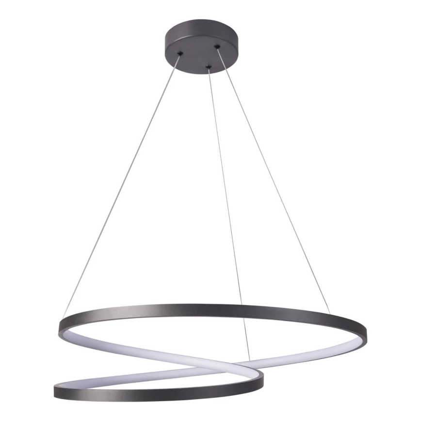 Lámpara LED colgante ZEFIRA LED/52W/230V 4000K diá. 60 cm antracita