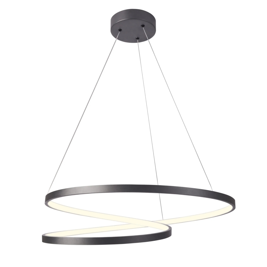 Lámpara LED colgante ZEFIRA LED/52W/230V 4000K diá. 60 cm antracita