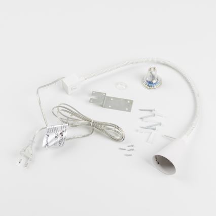 Lámpara LED con clip 1xGU10/4,7W/230V blanca