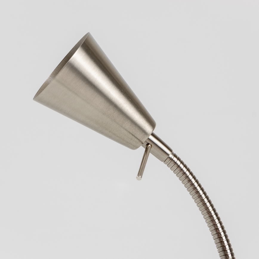 Lámpara LED con pinza 1x GU10/4,7 W/230 V cromo mate