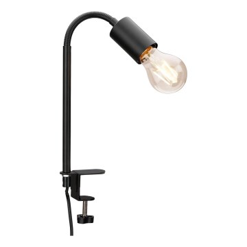 Lámpara LED con pinza 1xE27/4,2W/230V 2700K negra