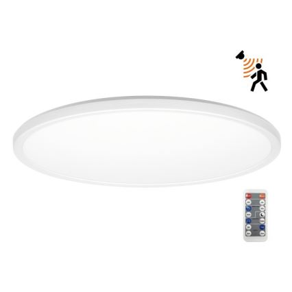 LED Lámpara de baño con sensor de movimiento y crepuscular NIVERA LED/32W/230V IP54 3000/4000/6000K diá. 42 cm blanco + control remoto
