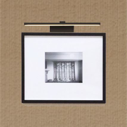 Lámpara LED de cuadro LED/9W/230V 3000K 39 cm negro