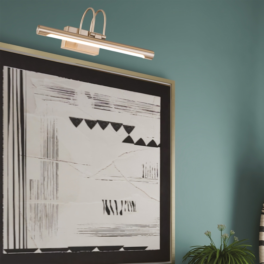Lámpara LED de cuadro LED/9W/230V 3000K 42 cm cromo mate
