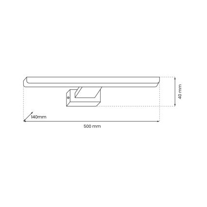 Lámpara LED de cuadro PINTO LED/12W/230V blanco