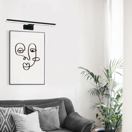 Lámpara LED de cuadro PINTO LED/12W/230V negro