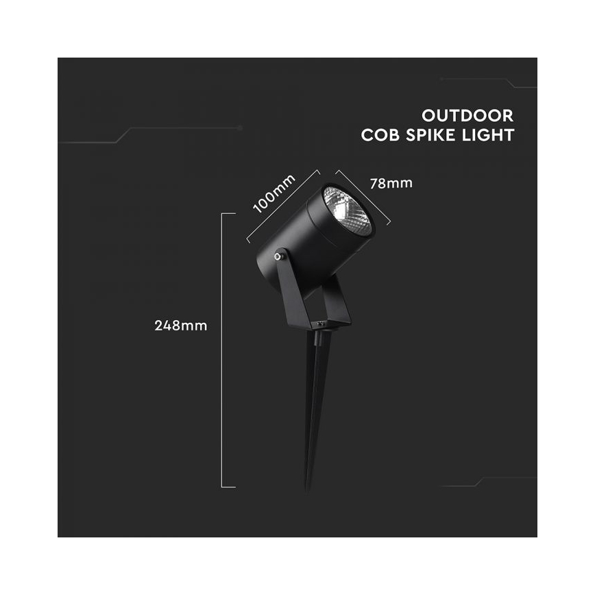 Lámpara LED de exterior 10W/230V 4000K IP65