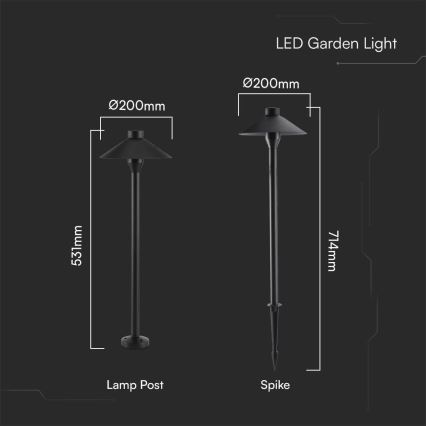 Lámpara LED de exterior 2en1 LED/7W/230V IP65 3000K