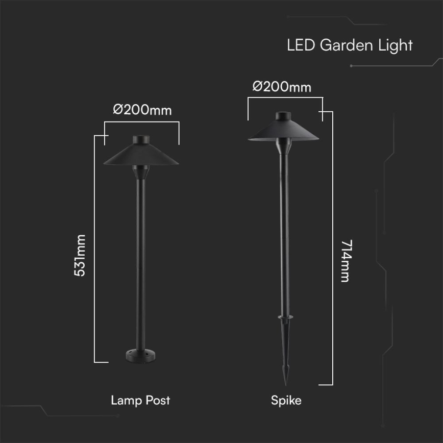 Lámpara LED de exterior 2en1 LED/7W/230V IP65 3000K
