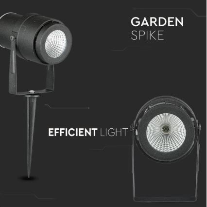 Lámpara LED de exterior LED/12W/230V 3000K negro IP65