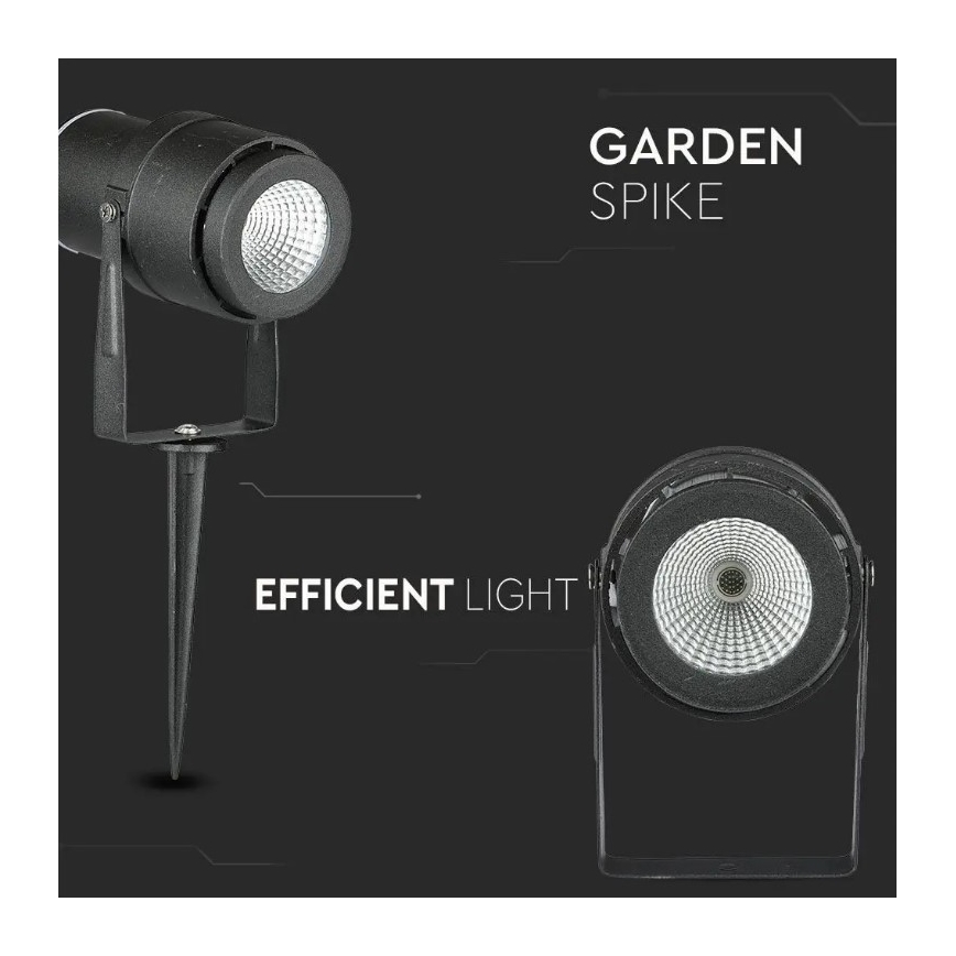 Lámpara LED de exterior LED/12W/230V 3000K negro IP65