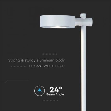 Lámpara LED de exterior LED/7W/230V 4000K IP65 blanca 102 cm