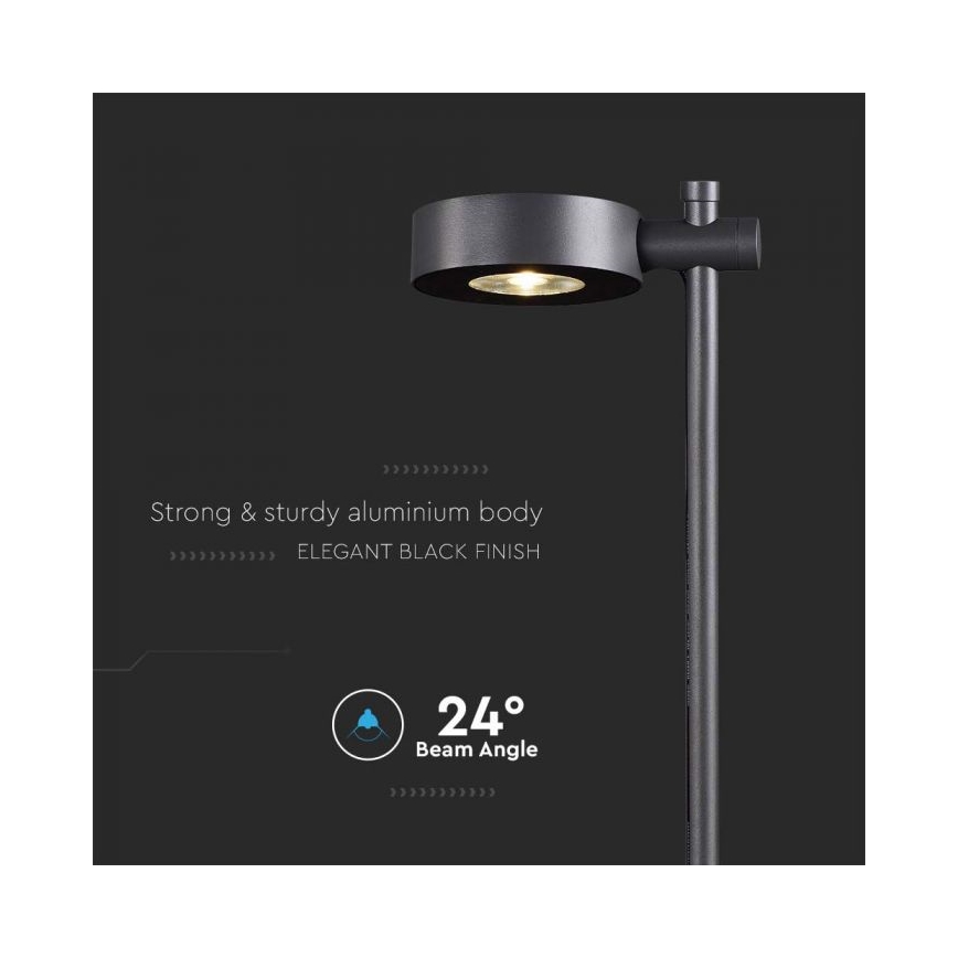 Lámpara LED de exterior LED/7W/230V 4000K IP65 negra