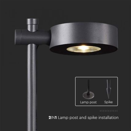 Lámpara LED de exterior LED/7W/230V 4000K IP65 negra