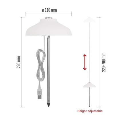 Lámpara LED de interior para el cultivo de plantas GROW LED/5W/5V