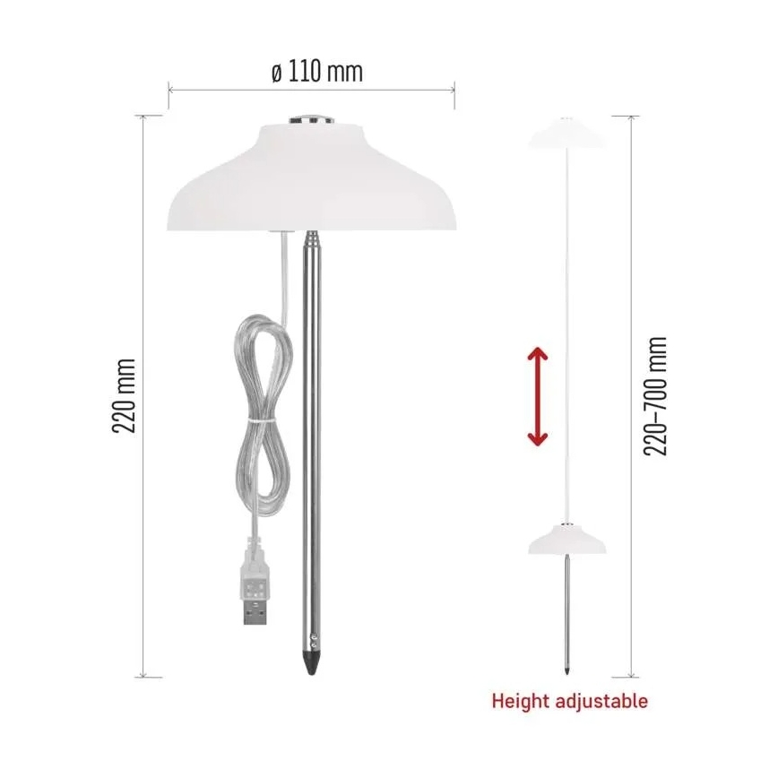 Lámpara LED de interior para el cultivo de plantas GROW LED/5W/5V