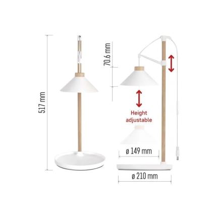 Lámpara LED de interior para el cultivo de plantas GROW LED/7W/5V