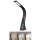 Lámpara LED de mesa regulable con display LEATHER LED/6,5W/5V negra
