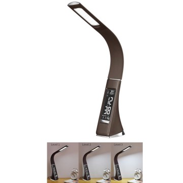 Lámpara LED de mesa regulable con display LEATHER LED/7W/230V