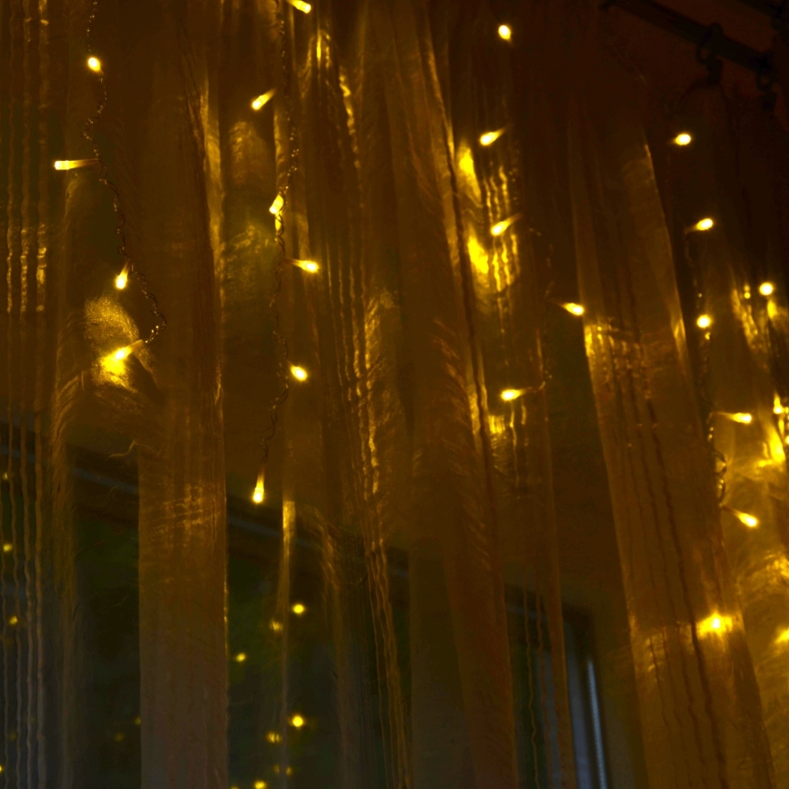Lámpara LED de Navidad ESTELLA 47xLED/8 funciones 3,5 m blanco cálido