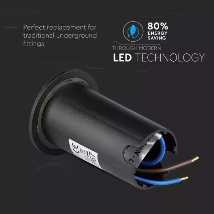 Lámpara LED de orientación para exteriores 1xLED/1W/12V IP67