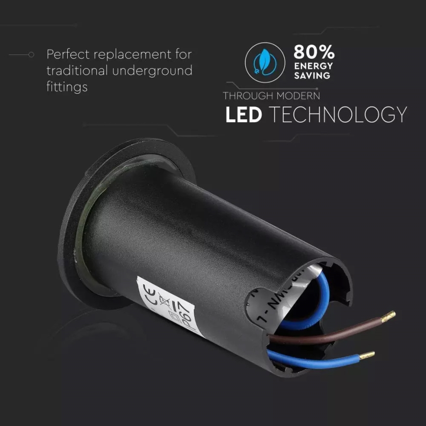 Lámpara LED de orientación para exteriores 1xLED/1W/12V IP67