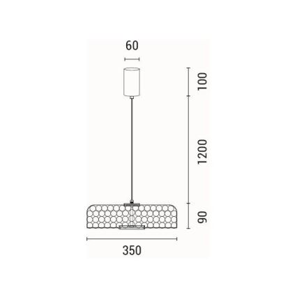 Lámpara LED de pie LED/10W/230V 3000K dorado