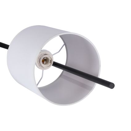 Lámpara LED de pie TOKYO 1xE27/40W/230V + LED/3W negro/blanco