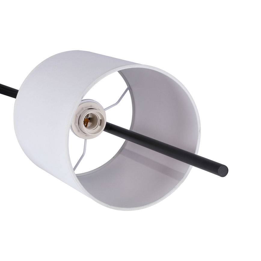 Lámpara LED de pie TOKYO 1xE27/40W/230V + LED/3W negro/blanco