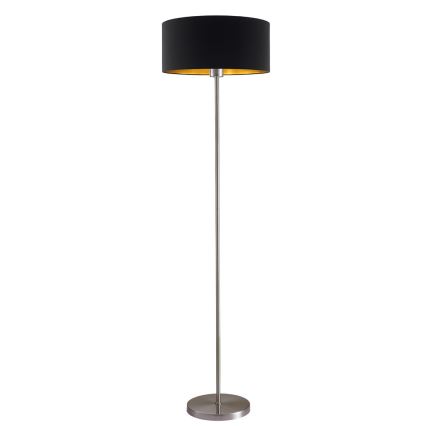 Lámpara LED de pie TUNJA 1x E27/20W/230V, Ø 38 cm, cromo mate/negro