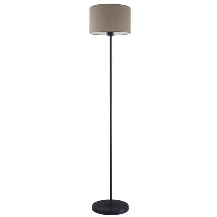 Lámpara LED de pie TUNJA 1xE27/20W/230V Ø 30 cm negro/taupe