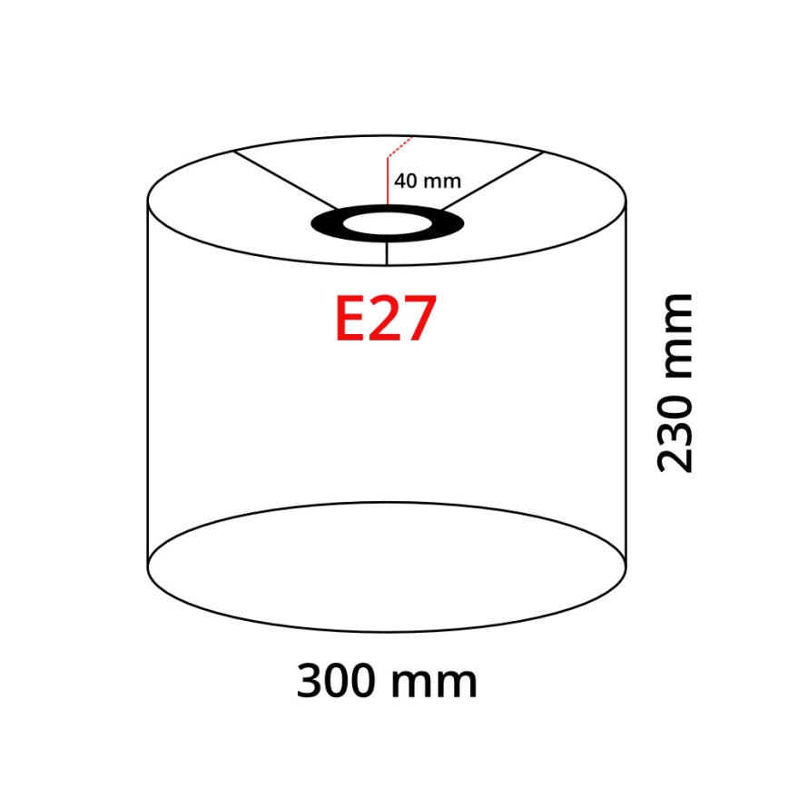 Lámpara LED de pie TUNJA 1xE27/20W/230V Ø 30 cm negro/taupe