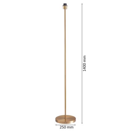 Lámpara LED de pie TUNJA 1xE27/20W/230V Ø 38 cm dorada/marrón