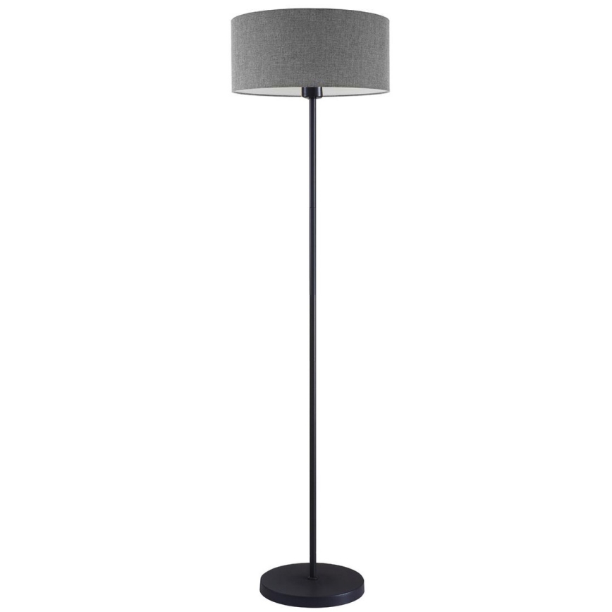 Lámpara LED de pie TUNJA, 1xE27/20W/230V, Ø 38 cm, negro/gris