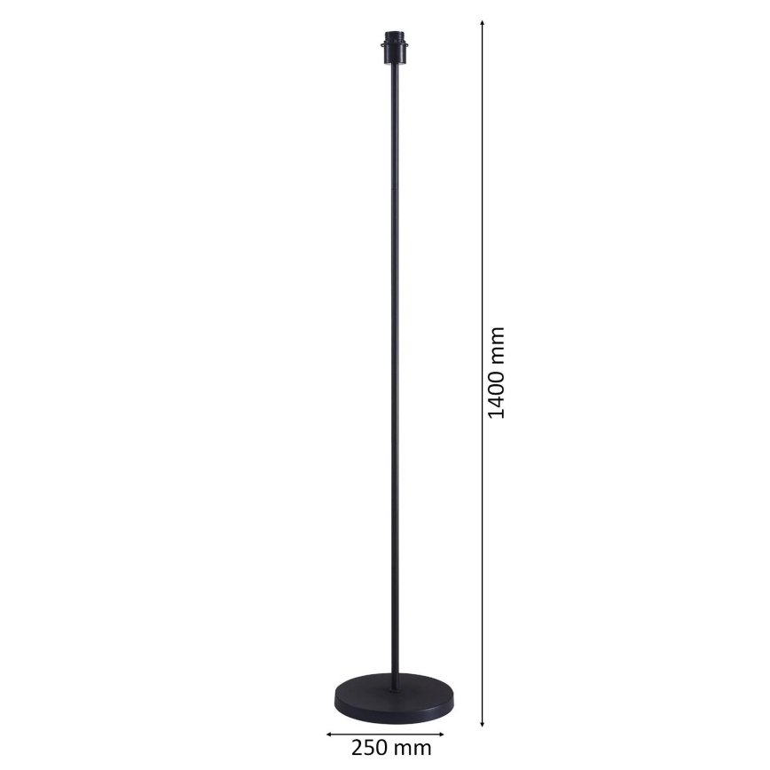 Lámpara LED de pie TUNJA, 1xE27/20W/230V, Ø 38 cm, negro/gris