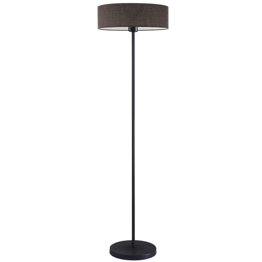 Lámpara LED de pie TUNJA 1xE27/20W/230V Ø 38 cm negro/marrón
