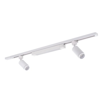 Lámpara LED de superficie en el sistema de riel TRACER 2xGU10/10W/230V + LED/20W 1 m blanca