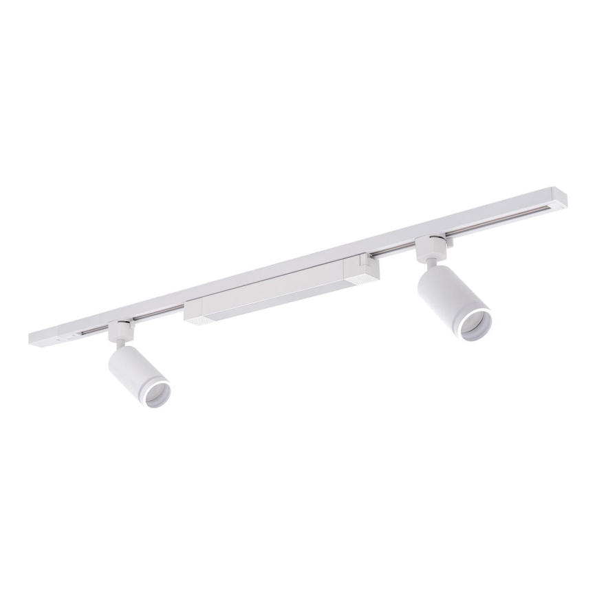 Lámpara LED de superficie en el sistema de riel TRACER 2xGU10/10W/230V + LED/20W 1 m blanca