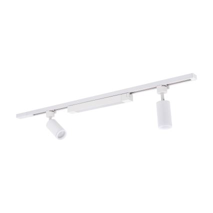 Lámpara LED de superficie en el sistema de riel TRACER 2xGU10/10W/230V + LED/20W 1 m blanca