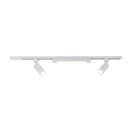Lámpara LED de superficie en el sistema de riel TRACER 2xGU10/10W/230V + LED/20W 1 m blanca