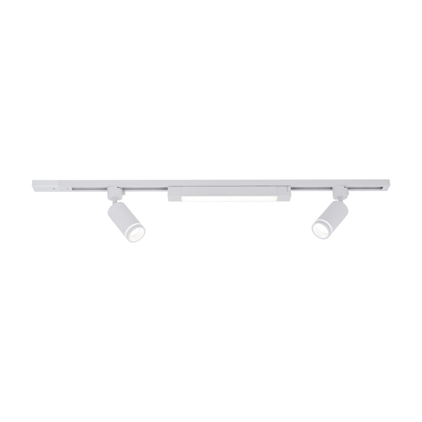 Lámpara LED de superficie en el sistema de riel TRACER 2xGU10/10W/230V + LED/20W 1 m blanca