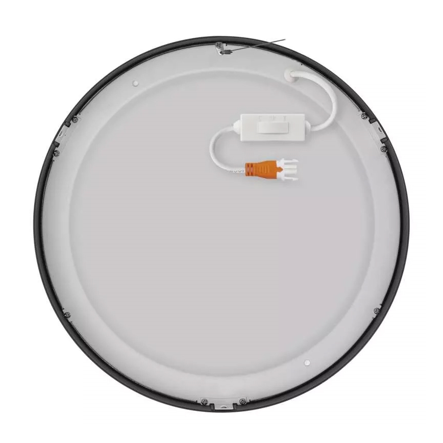 Lámpara de techo LED NEXXO LED/28,5W/230V 3000/3500/4000K Ø 30 cm negra